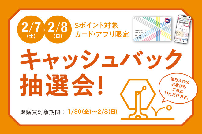 キャッシュバック抽選会